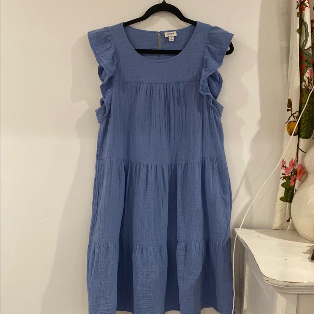 J. Crew Ruffle sleeve Dress, Size 8
